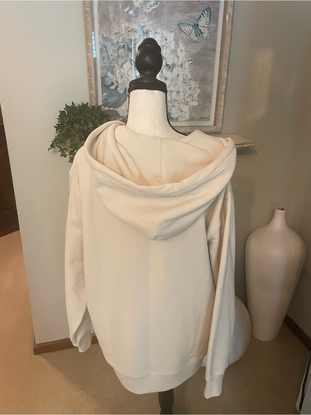 Athleta Cream Zip-Up Hoodie Jacket NWT - Picture 4 of 6